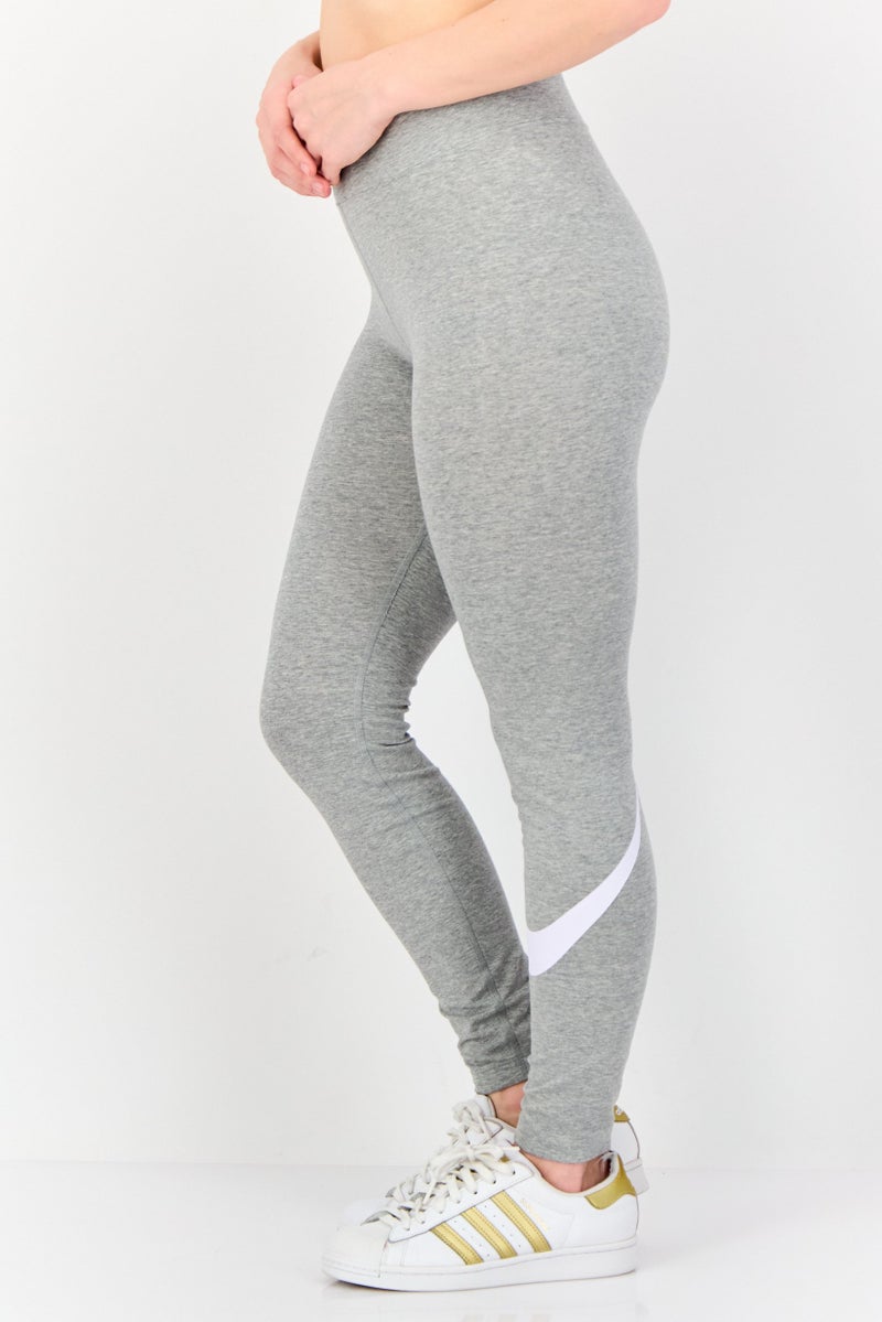 Nike  leggings جري ضيقة للنساء، رمادي مائل إلى البياض - Image 4