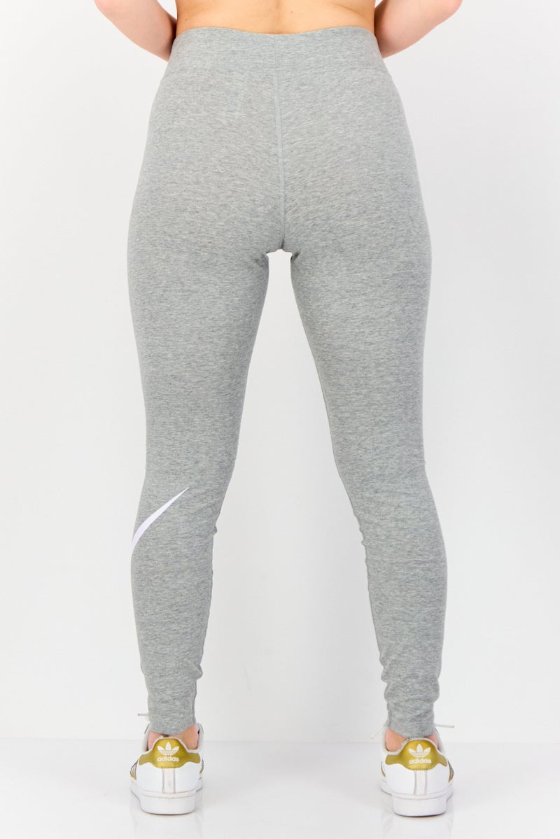 Nike Women Tight Fit Running Leggings, Heather Grey - Image 4