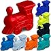 Queensell Set of 10 Metal Mexican Train Trains Mexican Train Accessories for Classic Domino Game Mexican Train Game Pieces for Mexican Train Dominoes - Image 2