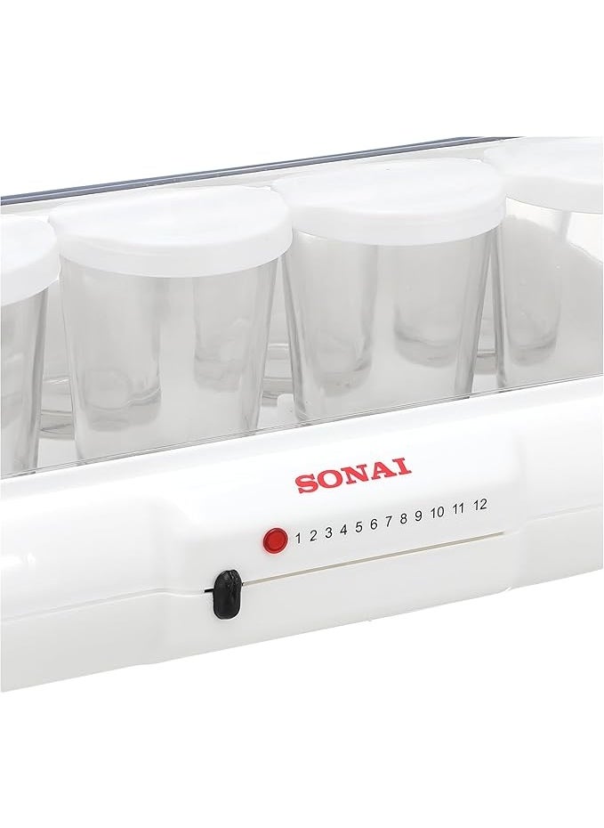 Mawan - Sonai Yoghurt Maker, 8 Cups, 10 Watt, light indicator, White - MAR-1008 - Image 1