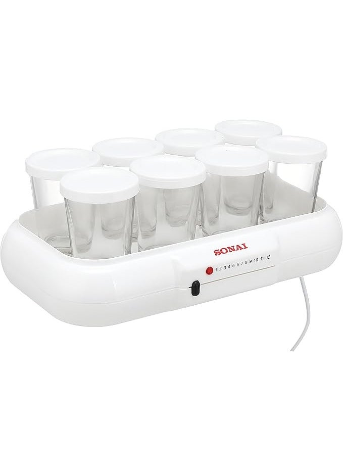 Mawan - Sonai Yoghurt Maker, 8 Cups, 10 Watt, light indicator, White - MAR-1008 - Image 1