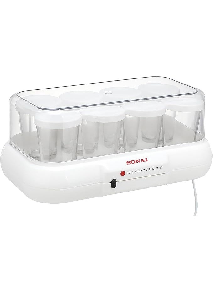 Mawan - Sonai Yoghurt Maker, 8 Cups, 10 Watt, light indicator, White - MAR-1008 - Image 1