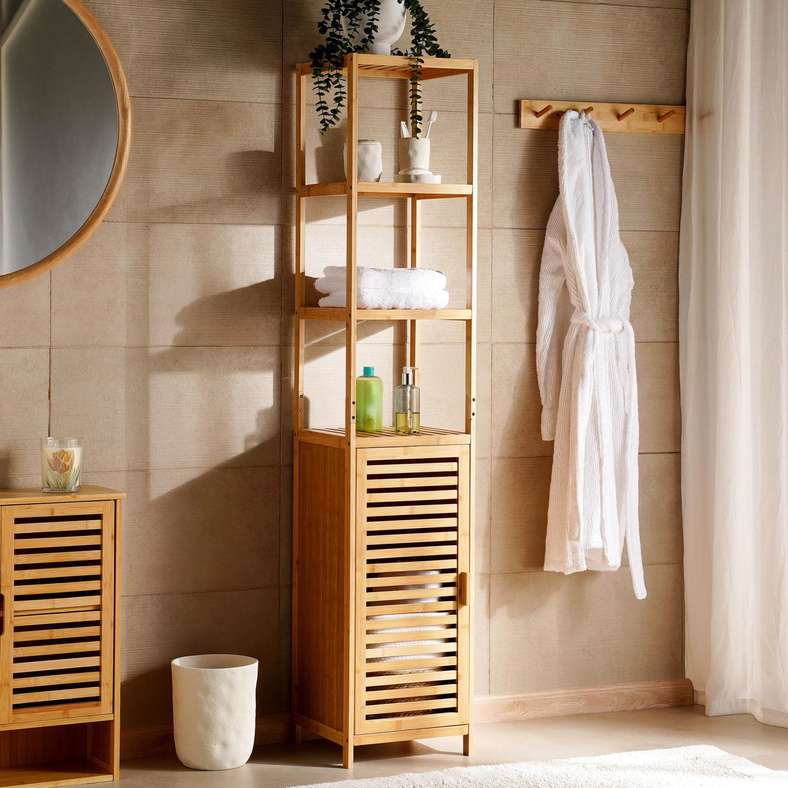Pan Home Daina Bamboo Storage Cabinet For Home