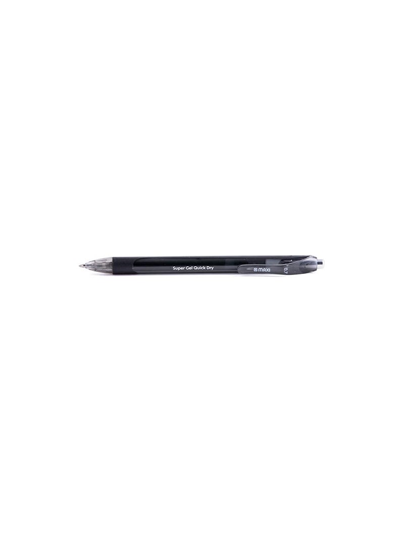 Maxi MAXI GEL PEN 0.7MM BOX OF 12 PC BLACK, GP7BL  - Image 2