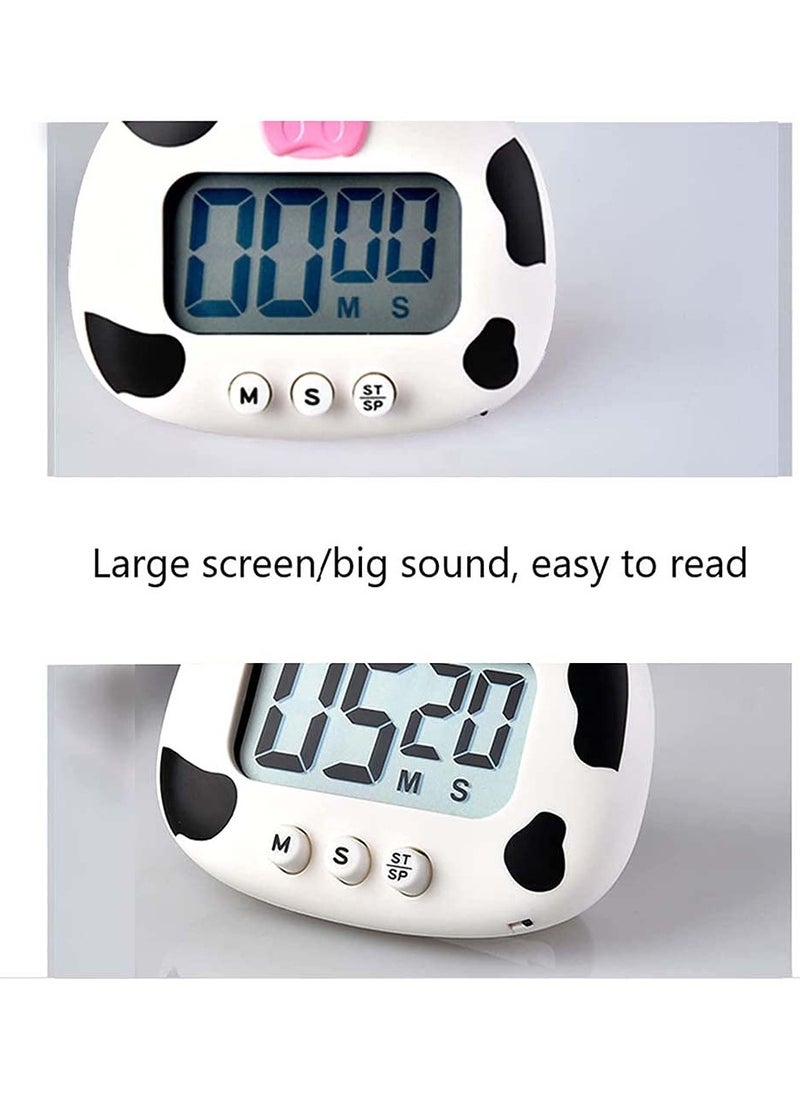 KASTWAVE Kitchen Timer, White   Cartoon Animal Countdown Timer, Magnetic Digital Cooking Timer, Hangable Alarm Clock With Stand, Used For Cooking And Baking Sports Games  - Image 2