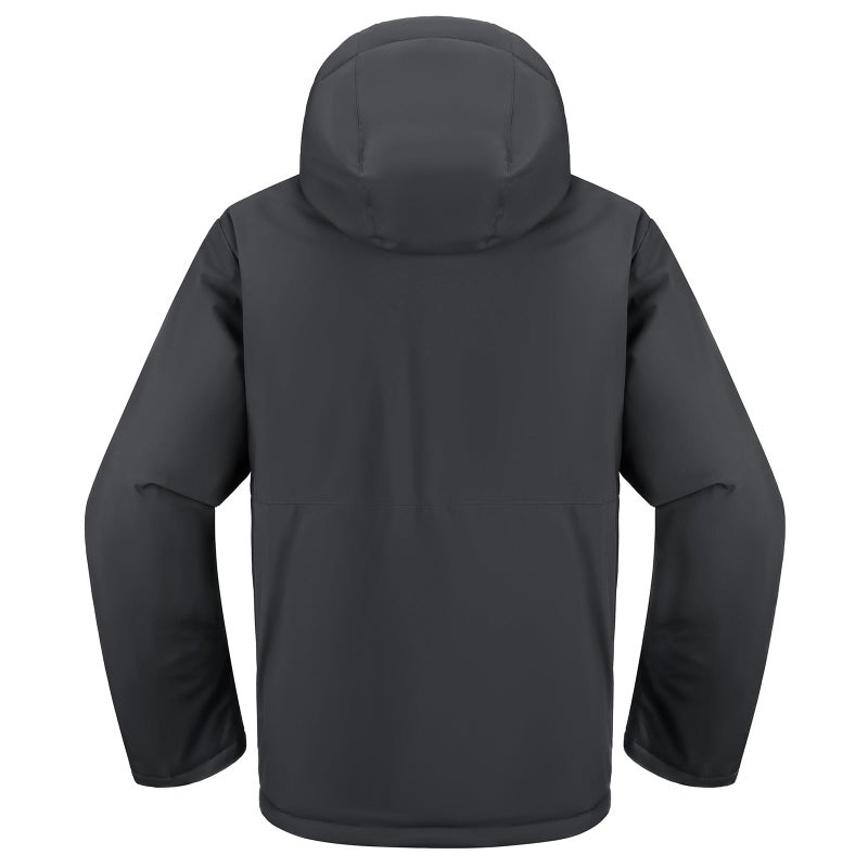 CAMEL CROWN Men's Winter Coat Waterproof Ski Jacket Hooded Windbreaker with Thermal Insulated for Snow Rain Hiking Outdoor - Image 3