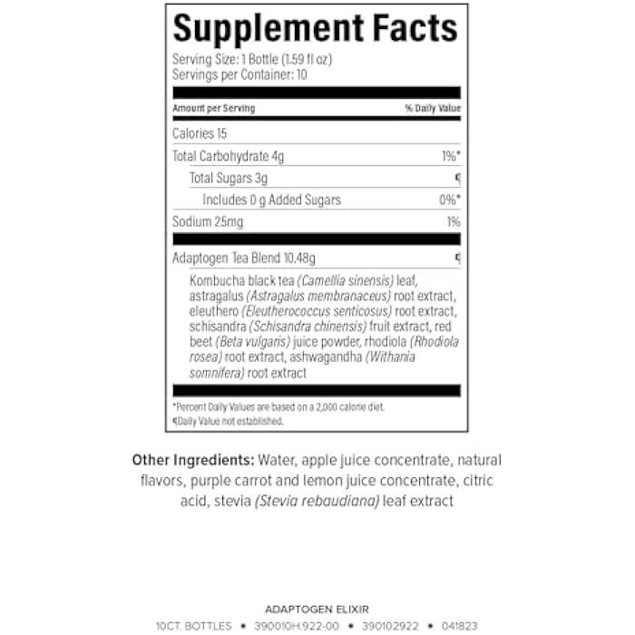 Isagenix Adaptogen Elixir - Liquid Supplement for Health Support - Focus & Sleep Support Supplement - Unique Botanical Blend to Support a Healthy Immune System - 1.59 Oz Bottles (10 Count) - Image 2
