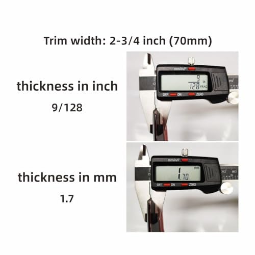 NANSH 16Ft Chrome Silver Automotive Car Exterior and Interior Molding Trim Universal Bumper Window Door Body Side Decorative Strip Scratch-Proof (2-3/4 inch (70mm)) - Image 3