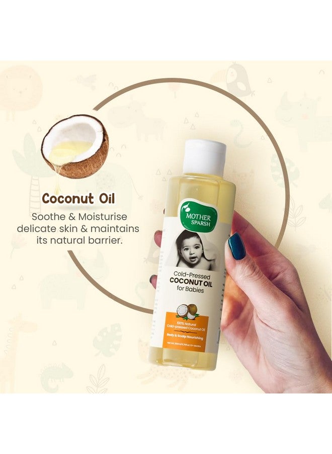 Mother Sparsh Cold Pressed Coconut Oil For Baby Massage, Skin & Hair Care | 100% Natural Baby Oil For New Born | 200Ml - Image 3