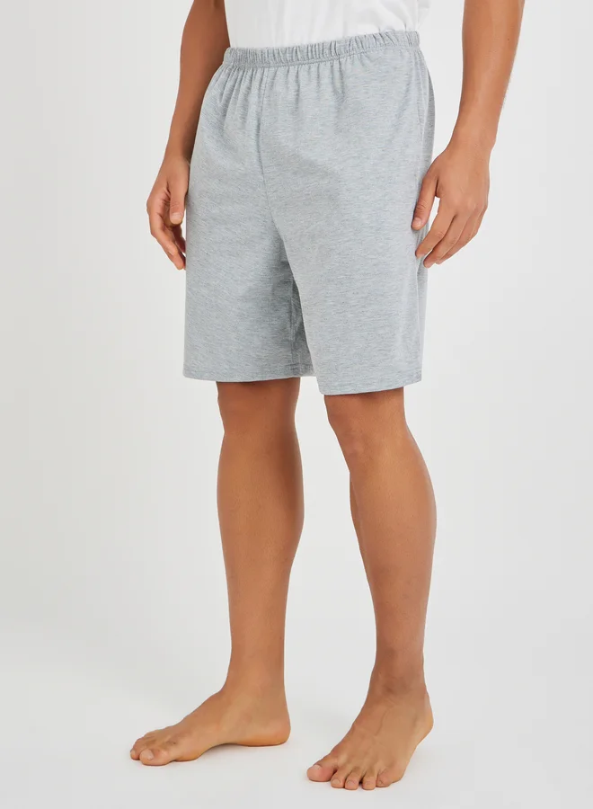 Styli Styli Solid Regular Fit Tank and Shorts Set