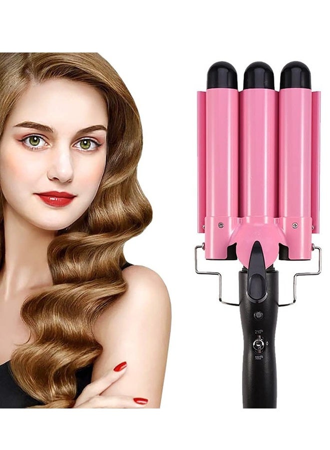 DUNISO Ceramic Hair Curler，3 Barrel Curling Iron，Egg Roll Hair Styling Tools，Hair Styler Wand Curler Irons，for All Hair Types，25mm - Image 1