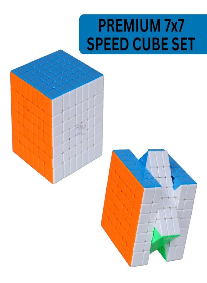 PN AVAN MoYu Meilong Professional Speed Cube, Stickerless Magic Puzzle Cube with Instructions (Size 7x7) - Image 4