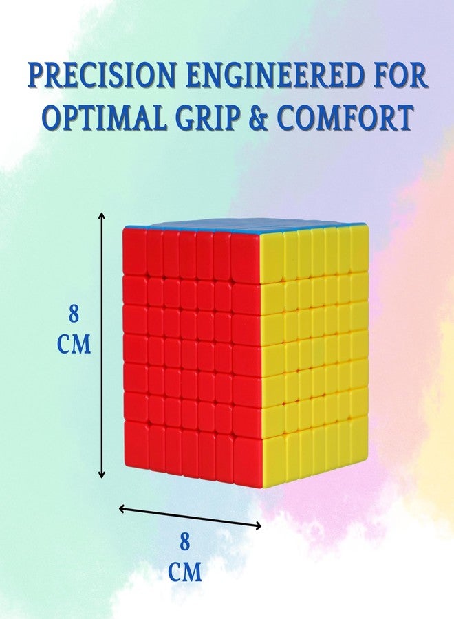 PN AVAN MoYu Meilong Professional Speed Cube, Stickerless Magic Puzzle Cube with Instructions (Size 7x7) - Image 2