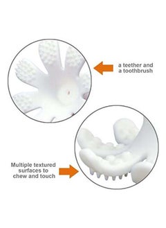Mombella Octopus Teether Toy | Multi-Textured Silicone Teething Aid | Freezer-Friendly | Whistle Sound | Safe for 3-6 Months | Product Dimensions: 9.2 x 9.2 x 9.2 cm  - Image 2