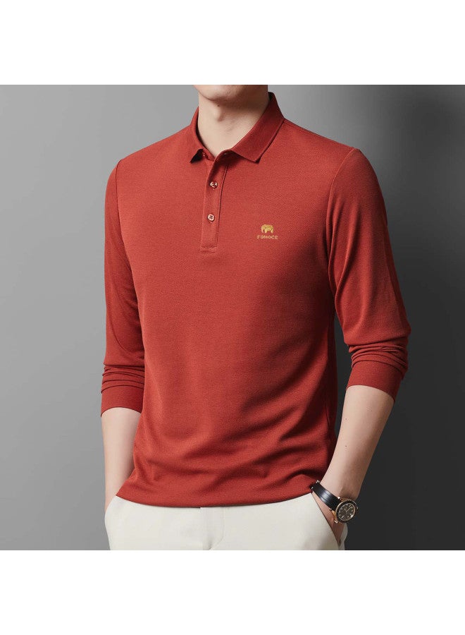 Fomoce spring Men's Business Polo Shirt - Image 3