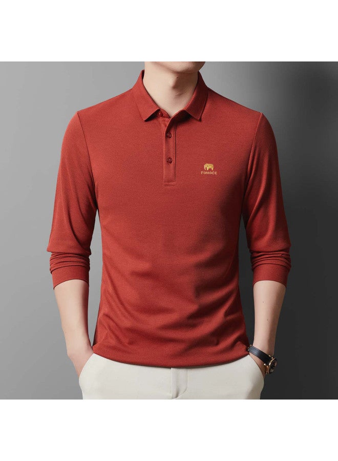 Fomoce spring Men's Business Polo Shirt - Image 4