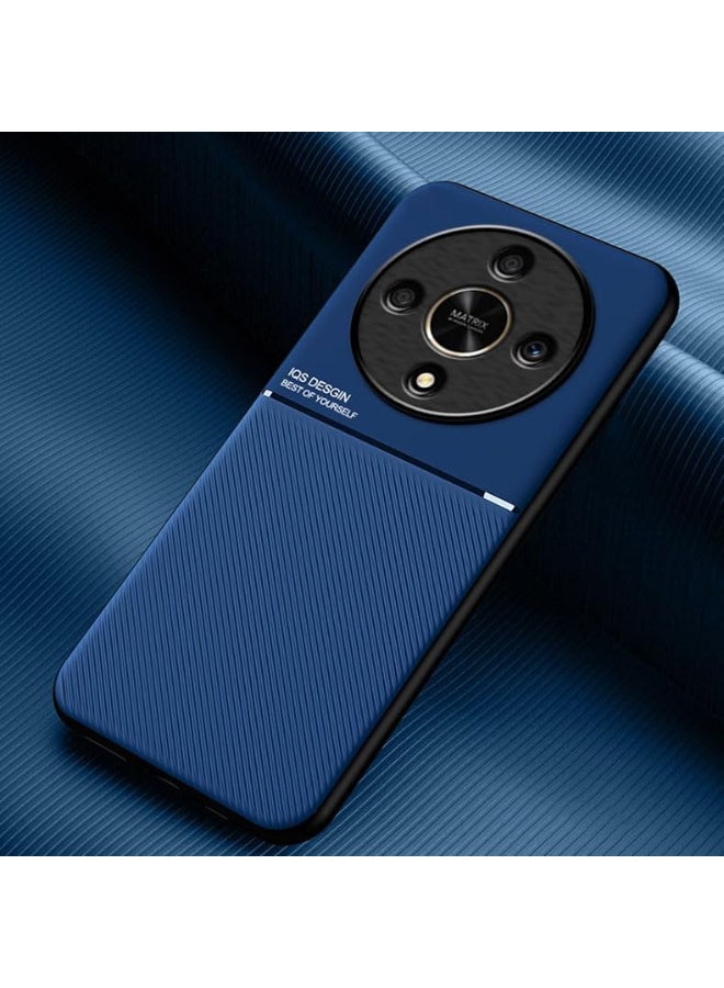 (honor x9d cover) جراب هونر اكس 9 دي شيلد ضد الصدمات وحماية كاملة بملمس جلدي فاخر واطار مرن مزود بحماية للكاميرا ضد الخدوش لهاتف اونر اكس 9 دي