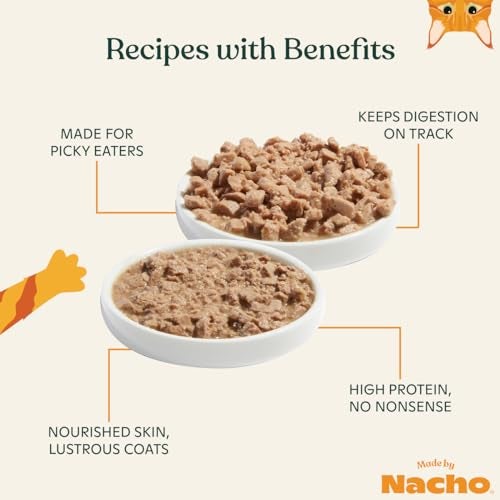 Made by Nacho Premium Minced Wet Canned Cat Food with Hydrating Bone Broth 3.0oz (Variety Pack (12 Count) - Chicken and Herring, Salmon and Sole) - Image 3