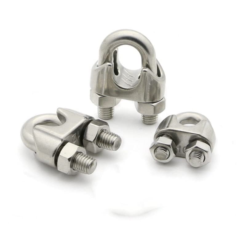 Wire Rope Clips U Type Clamp M2-M32, 304 Stainless Steel Wire Rope Clip Cable Bolts Rigging(M18*2) - Image 3