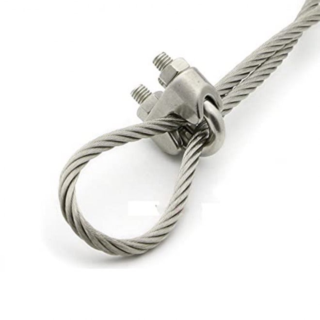 Wire Rope Clips U Type Clamp M2-M32, 304 Stainless Steel Wire Rope Clip Cable Bolts Rigging(M18*2) - Image 2