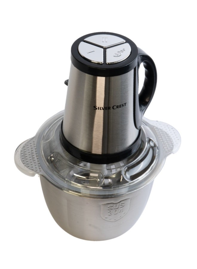 سيلفر كريست مفرمة كهربائية سيلفر كريست SIL-234 - مفرمة لحم وخضار ، 6 شفرات ستانلس ستيل ، 3 سرعات متغيرة بقوة 600 وات , سعة 3 لتر - Image 5