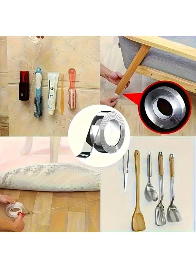 Transparent Removable Corner Guard Tape 118.11 Inches Edge Protector Film Easy Peel Stick No Residue - Image 5