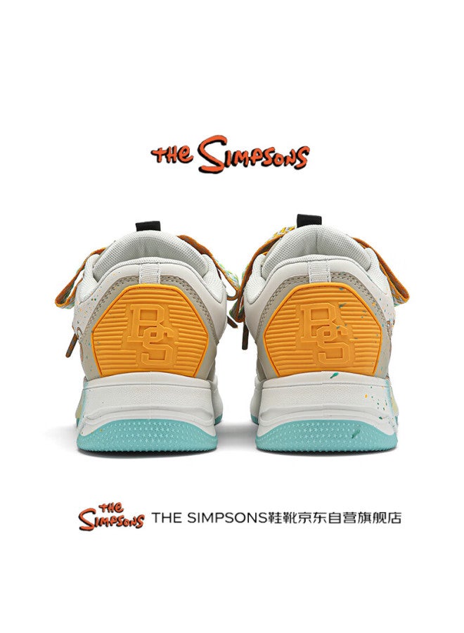 The Simpsons Men's Shoes High-value Versatile Couple Sneakers Autumn Winter New Personality Graffiti Casual Shoes Women Melon Yellow Size 39