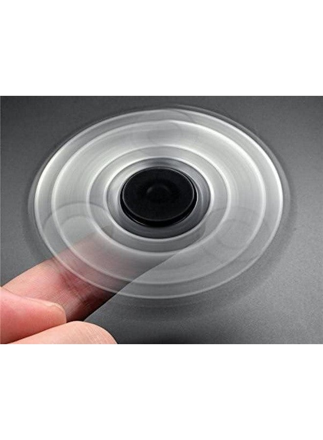 Premsons Premsons® Hand Spinner Desk Toy - High Speed Smooth Finger Spin Sensory Fidget Stress Relief Game Play for Kids & Adults - Birthday Party Gift - Four Bearing - [Black]  - Image 4