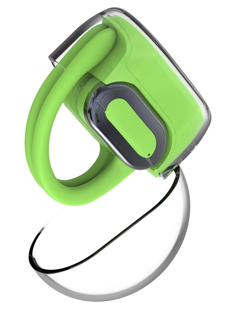 AROAQ X20 Wireless Bluetooth 5.3 Headphones Ear-Hook Earbud with Microphone In-Ear Sports Headset Sweatproof Noise Reduction Earphone for Running Driving Office Working (Transparent Cover ) - Image 2