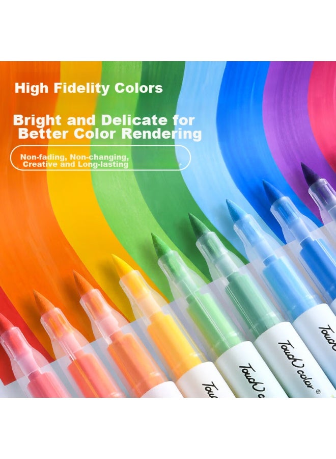 Touchcolor Direct Liquid Soft Tip Acrylic Markers, Non-toxic Washable Drawing Pens For Children, Art Student Special Set, 24 Colors, Diy Watercolor Pens - Image 4