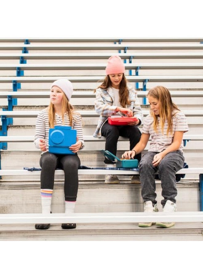 أومي صندوق بينتو أومي أومي بوكس أب للأطفال | صندوق غداء معزول | وعاء طعام حراري مقاوم للتسرب | كيس ثلج مبرد | حجرتان (أزرق كوزميك)، ١٢ أونصة - Image 3