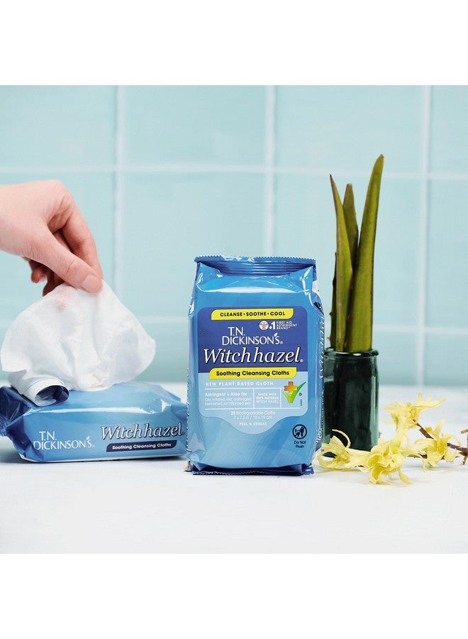T.N. Dickinson's Witch Hazel New Soothing MultiUse Cleansing Cloth, Clear, 25 Count - Image 3