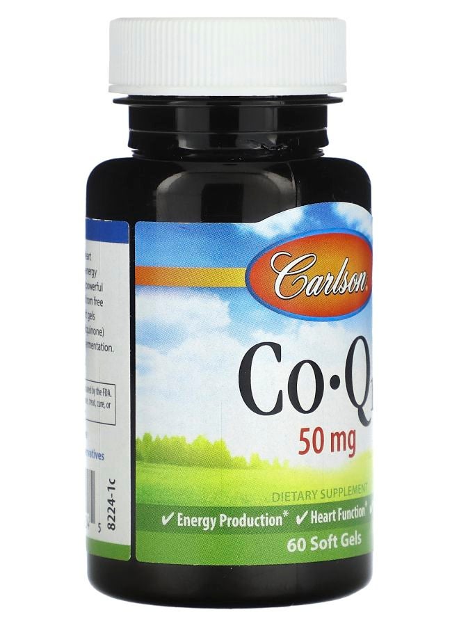 Carlson CoQ10 50 mg  60 Soft Gels - Image 2