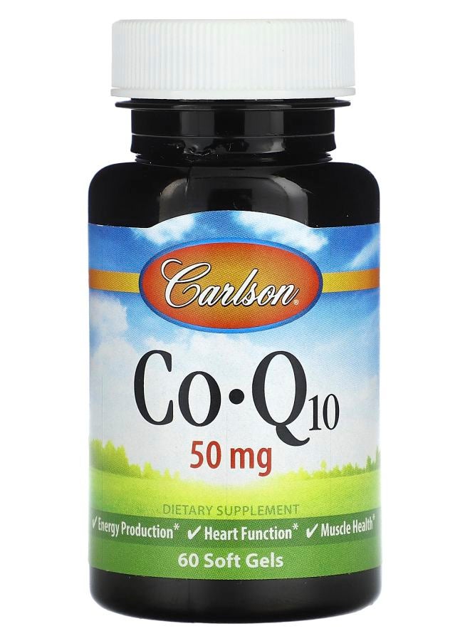 Carlson CoQ10 50 mg  60 Soft Gels - Image 1