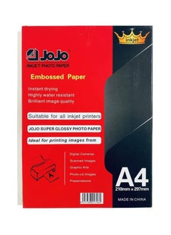 JOJO Waterproof Embossed Card Paper Inkjet Photo Paper A4 Size-50 Sheets A4 Size 300gsm  - Image 4