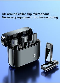 M MIAOYAN The new S16 wireless lavalier microphone comes with noise reduction, high-quality radio, digital display wireless microphone type-c interface microphone  - Image 2