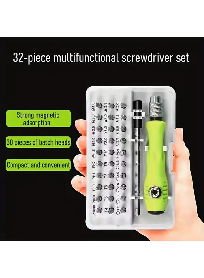 32 In 1 Precision Screwdriver Set Mini Magnetic Cross Flat Head Screwdriver For Repairing Cars Furniture Smart Phones Cameras And Small Tools - Image 5