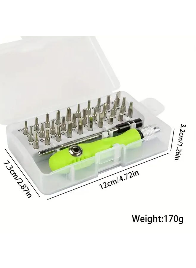 32 In 1 Precision Screwdriver Set Mini Magnetic Cross Flat Head Screwdriver For Repairing Cars Furniture Smart Phones Cameras And Small Tools - Image 2