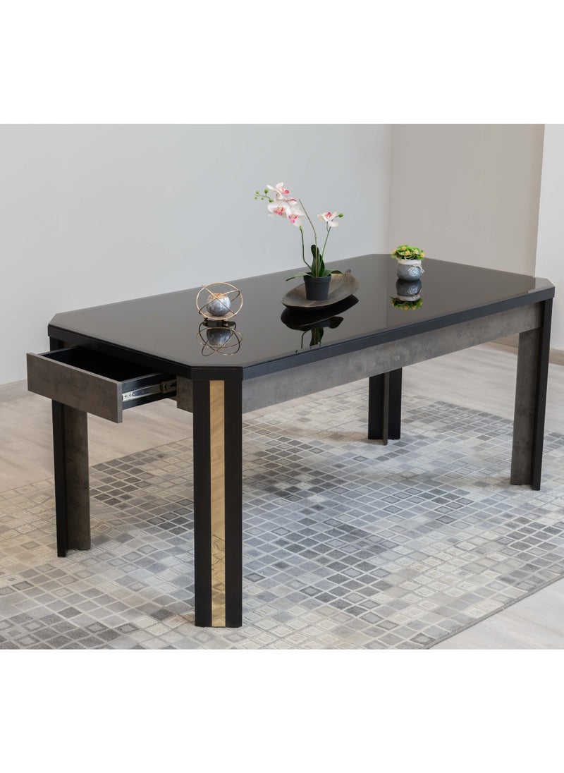 سمارت فرنتشر طاولة طعام متعددة الألوان MDF 180W80Lx80H. 