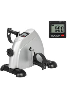 Under Desk Bike Pedal Exerciser, Mini Exercise Bike Portable Peddler Sitting for Seniors with LCD Display Foot Cycle Arm & Leg Bike Pedals Exerciser with Anti-Skid Mat for Home Office