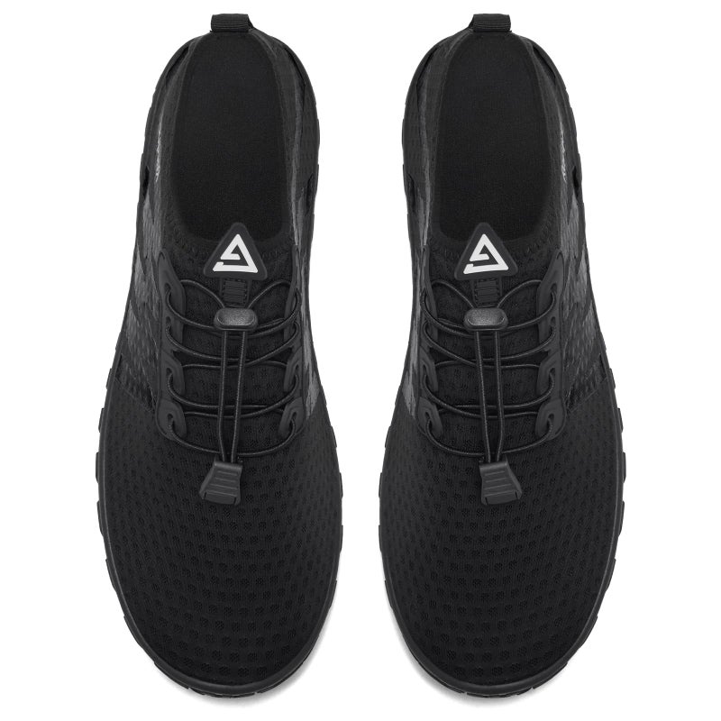 Racqua Womens Water Shoes Mens Quick Dry Barefoot Swim Shoes Lightweight Sports Beach Surfing Kayaking Aqua Shoes Black 7.5 Women/6.5 Men - Image 5