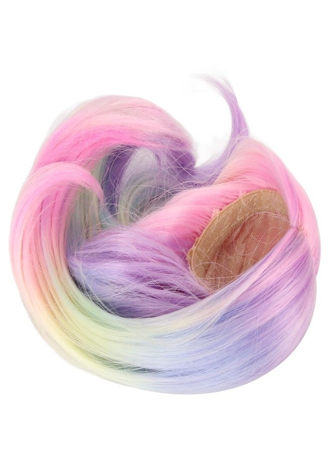 Zerodis 1/6 Jointed Doll Wig Delicate Heat Long Lasting Stretchproof Doll Hair Wig for 1/6 Doll (Rainbow) - Image 1