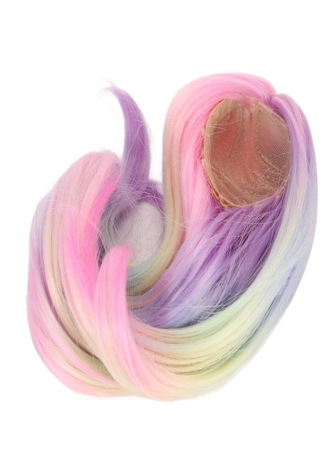 Zerodis 1/6 Jointed Doll Wig Delicate Heat Long Lasting Stretchproof Doll Hair Wig for 1/6 Doll (Rainbow) - Image 2