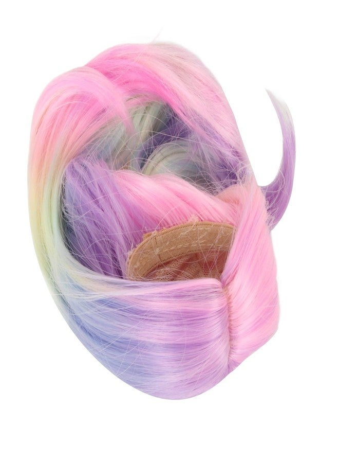 Zerodis 1/6 Jointed Doll Wig Delicate Heat Long Lasting Stretchproof Doll Hair Wig for 1/6 Doll (Rainbow) - Image 4