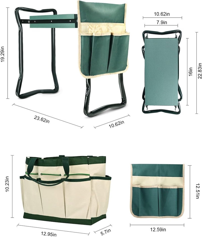KVR Garden Bench for Kneeling and Sitting Foldable Garden Kneeler and Seat Heavy Duty,Gardner Gifts Ideas for Women Mom Grandma - Image 3