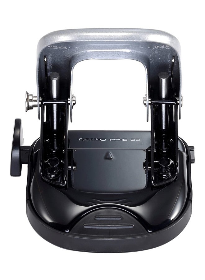 PaperPro Bostitch Office EZ Squeeze Reduced Effort 2-Hole Punch, 2 Sheets, Locking Handle, Silver (231) - Image 4