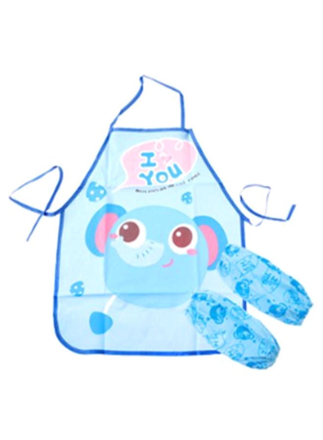 NIBEMINENT Cartoon Printed Feeding Bib With Pair Of Sock