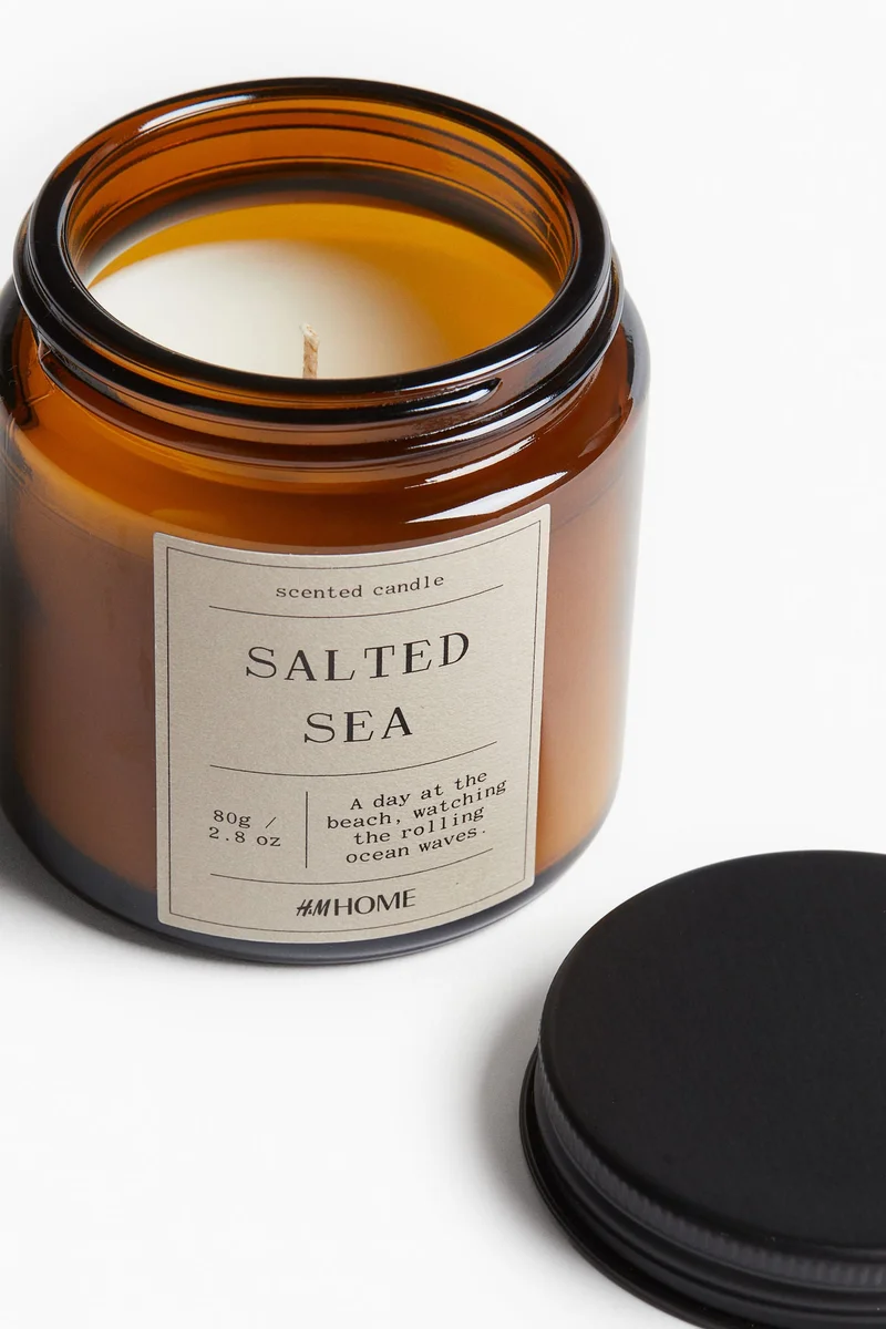 H&M Small scented candle in glass holder
