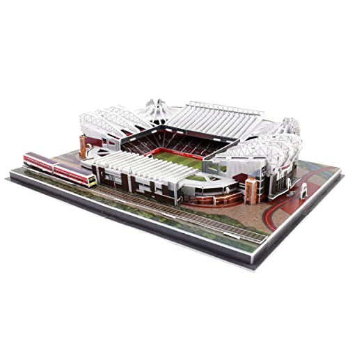 ISFIBA Classic Football Stadium Puzzle3D Puzzle Soccer Club Venues3D Paper Model Building Puzzle Kit Soccer Stadium Souvenir GiftHandmade Puzzle OrnamentsCardboard Model Old Trafford - Image 1