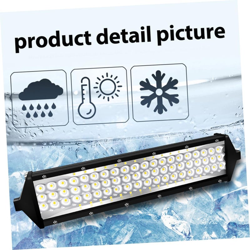 شريط إضاءة عمل LED بقوة 264 واط بحجم 12 بوصة مع 5 صفوف و88 شريحة، ضوء كشاف موضعي لسيارات الدفع الرباعي والشاحنات للقيادة على الطرق الوعرة، مصباح قيادة LED عالي الأداء للاستخدام في السيارات - Image 4